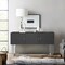 Armen Living Prague Contemporary Buffet in Brushed Stainless Steel Finish and Gray Wood LCPGBUGR - alternate 2